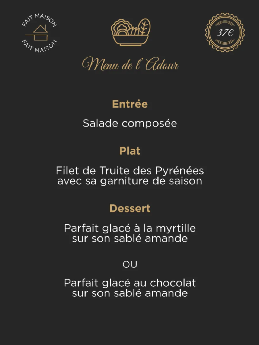 Menu Saveurs Bigourdanes 2024