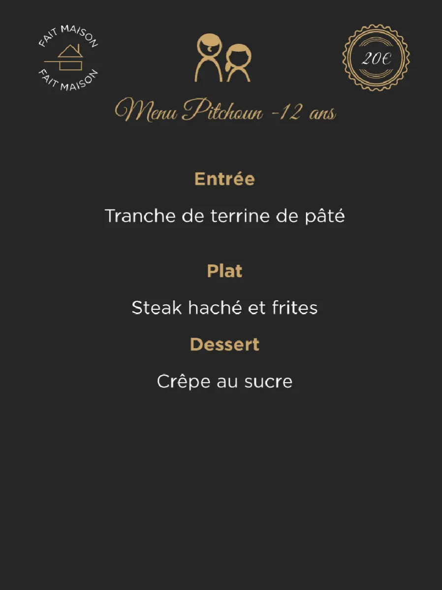 Menu Pitchoun 2024